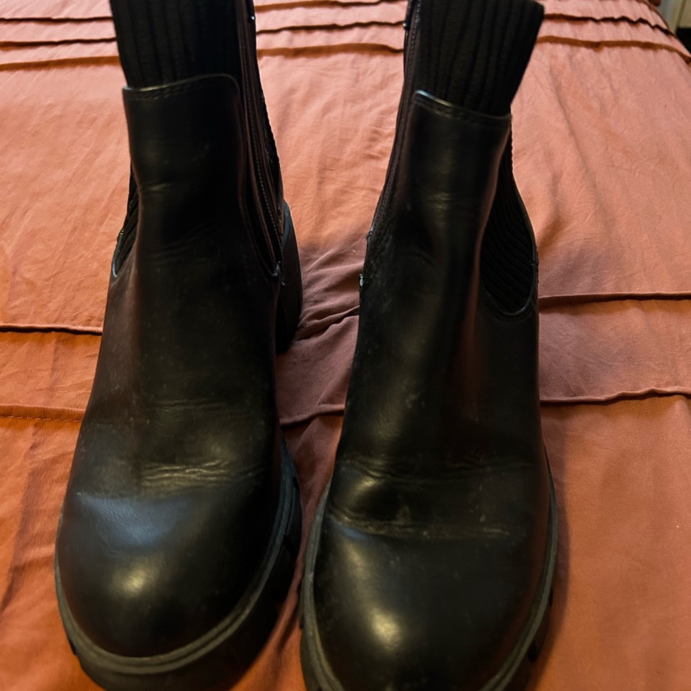 Women’s Target Black Leather Boots